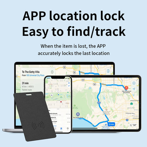 Ultra Slim Tracking Card Wallet Anti-Loss Gps Tracker Smart Location Tag for Iphone Find My App Wireless Charge Ipx6 Waterproof