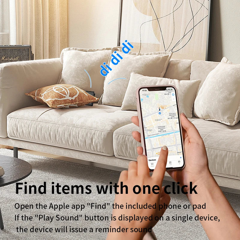 Ultra Slim Tracking Card Wallet Anti-Loss Gps Tracker Smart Location Tag for Iphone Find My App Wireless Charge Ipx6 Waterproof